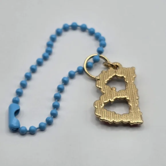 Gold Initial Keychain/Tumbler Charm - Picture 2 of 2